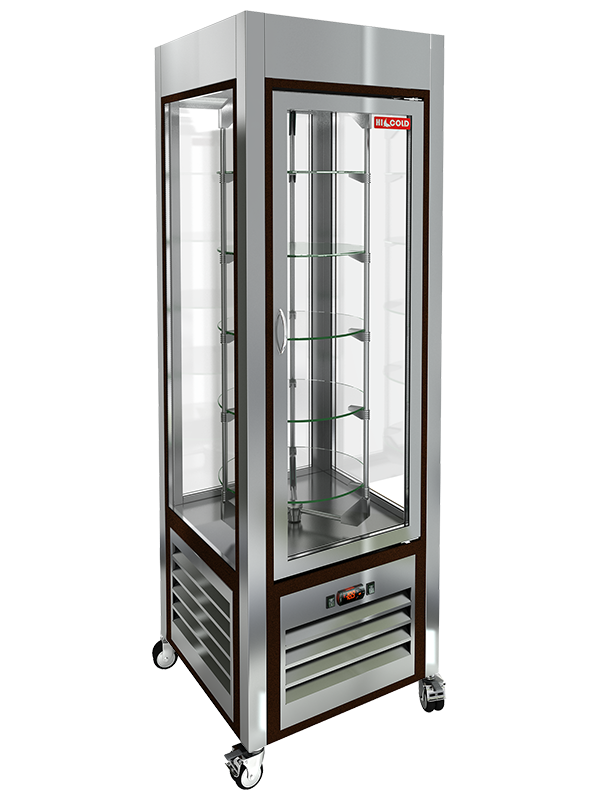 Витрина кондитерская вертикальная с вращением HICOLD VRC 350 R 284281