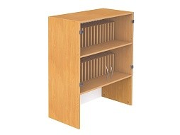 Секция шкафа модульного верхняя 3-ярусная широкая для классных журналов