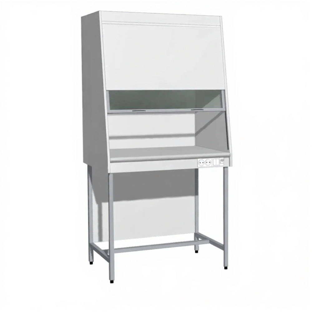 Шкаф вытяжной ЛДСП «Стандарт» ШВ-1 (столешница постформинг серый)