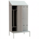 Шкаф для одежды металлический ШРВ-П-1200 на подставке со скамьей