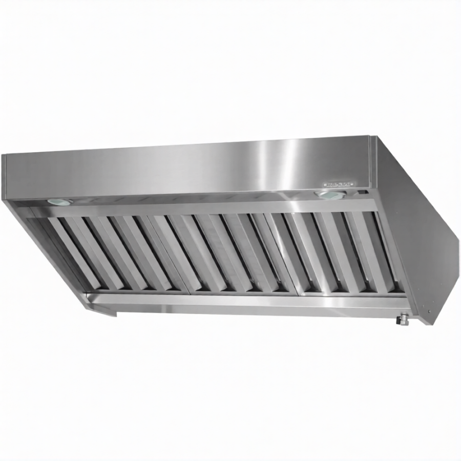 Зонт приточно-вытяжной полуоткрытый ЗППб 400х1200х2000 «Base» островной (к-т светильников)