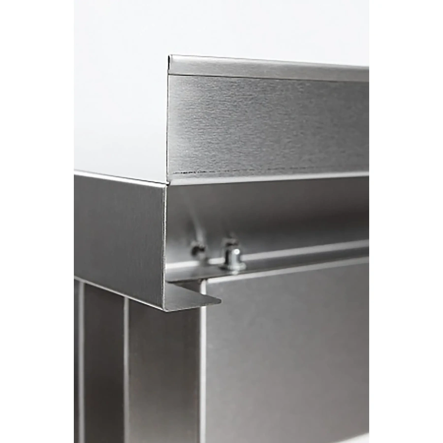 Ванна моечная двухсекционная цельнотянутая с бортом ВМЦ-2/12/6-Б