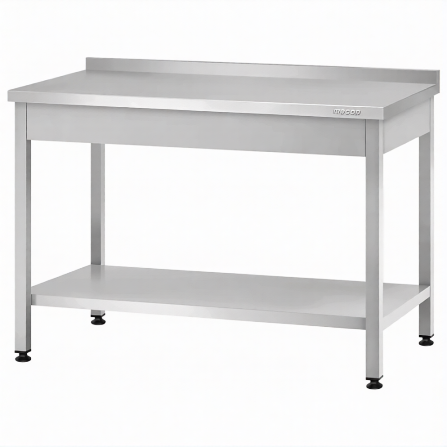 Стол производственный СПРп - 860х1000х600 «Profi Ral», борт (полка сплошная)