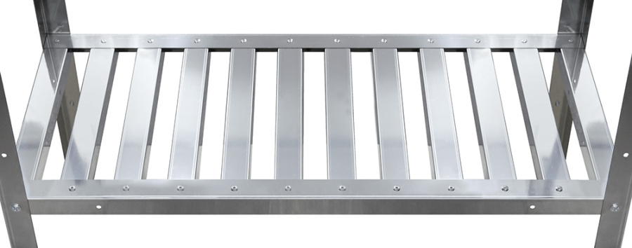 Стеллаж кухонный с решетчатыми полками Luxstahl СРРП-1800*1500*400