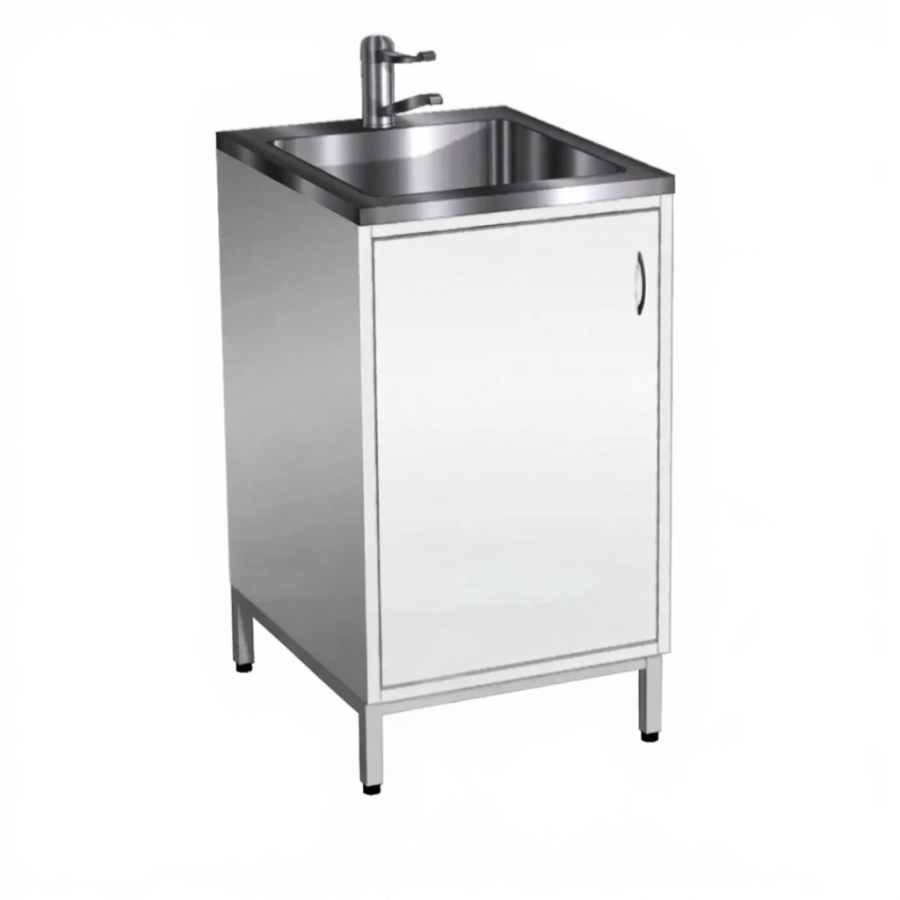 Стол-мойка СТм-101 «Стандарт» 500 (корпус металл серый, каркас серый)