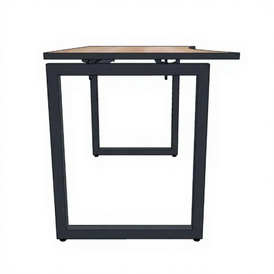 Офисный стол «НОРДЕН» с вырезом 1200x700 подстолье O 40x40 столешница 22 мм