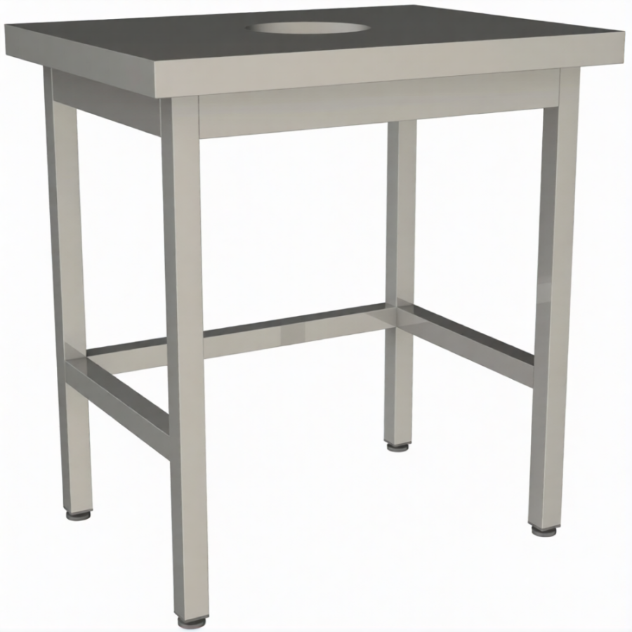 Стол для сбора пищевых отходов без борта СПО-8/6-О