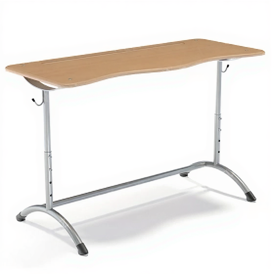 Двухместная школьная парта с крючками П2 - Base 3-7