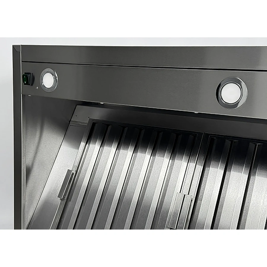 Зонт вытяжной пристенный с подсветкой ЗВПКП-16/14