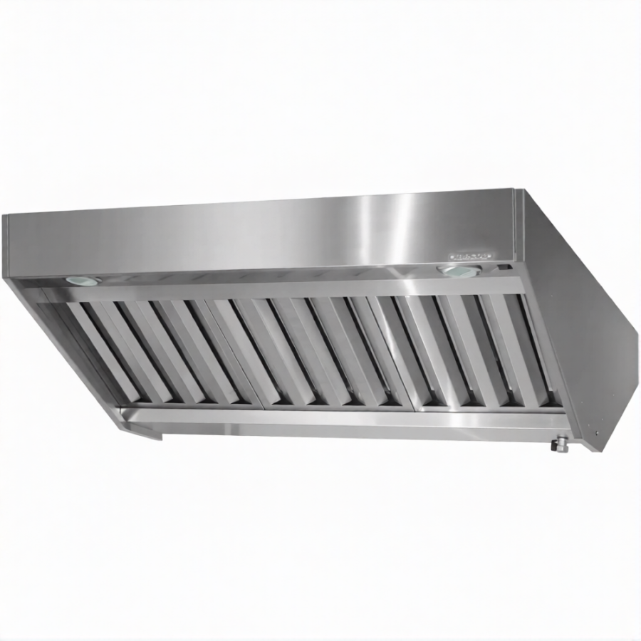 Зонт приточно-вытяжной полуоткрытый ЗППб 400х1200х2000 «Base» островной (к-т светильников)