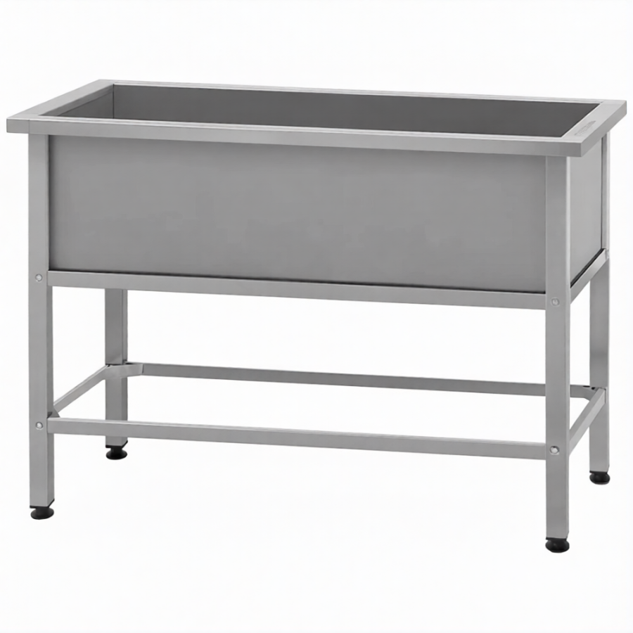 Ванна моечная ВМСн 1210 (860х1210х630)  1 м/о 350х1110х530 (ножка проф., тр. 40х40)