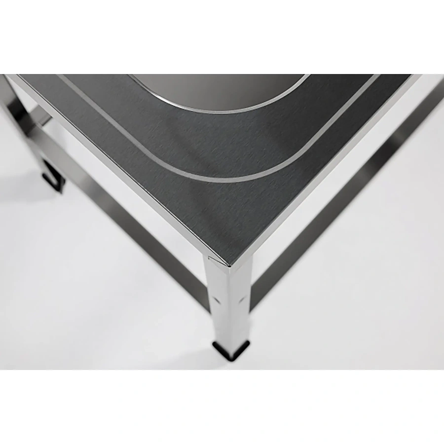 Ванна моечная двухсекционная цельнотянутая с бортом ВМЦ-2/12/7-БО-ЭН